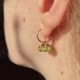orecchini a cerchio JellyBelly - Peridoto